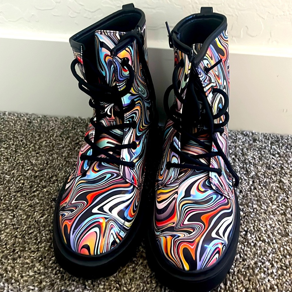 multicolor kids boots
